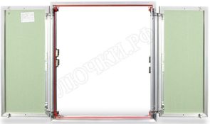 Люк под плитку ЕвроФормат ЕТР, 2 створки Люк под плитку ЕвроФормат ЕТР, 2 створки