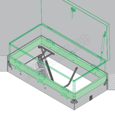 Дополнительные элементы для лестниц FAKRO Надставка LXN RU 600*940 Дополнительные элементы для лестниц FAKRO Надставка LXN RU 600*940