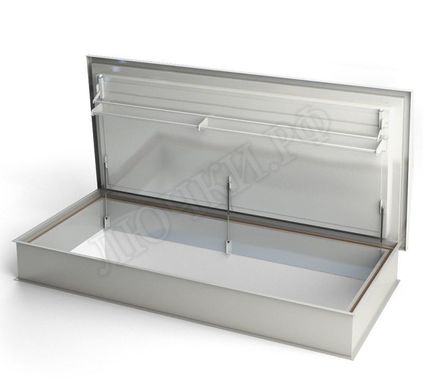 Люк для выхода на крышу 700*1000, поручень справа (габарит 950*1250) Люк для выхода на крышу 700*1000, поручень справа (габарит 950*1250)