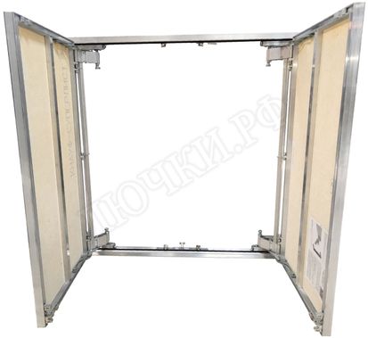 Люк под плитку Нажимной Мега Алюм 2.0, 2 створки 2000*1350 Люк под плитку Нажимной Мега Алюм 2.0, 2 створки 2000*1350