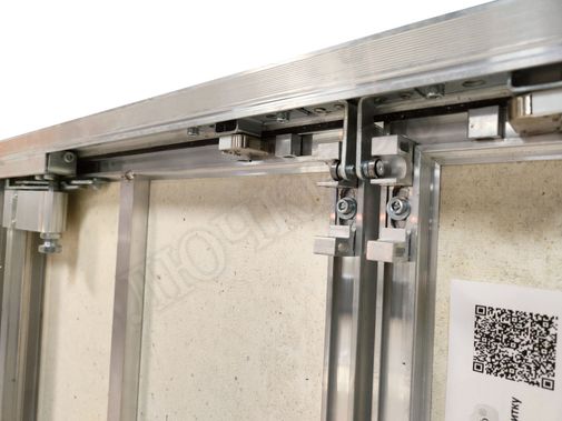 Люк под плитку Нажимной Мега Алюм 2.0, 2 створки 2000*1350 Люк под плитку Нажимной Мега Алюм 2.0, 2 створки 2000*1350