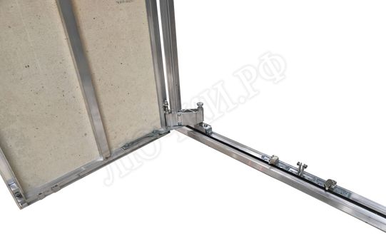 Люк под плитку Нажимной Мега Алюм 2.0, 2 створки 2000*1350 Люк под плитку Нажимной Мега Алюм 2.0, 2 створки 2000*1350