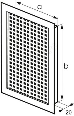 Решетка металлическая с перфорацией 5*8 мм врезная 450*1000 Решетка металлическая с перфорацией 5*8 мм врезная 450*1000