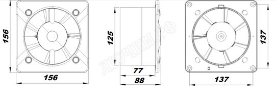 Вытяжной вентилятор Awenta System+, Turbo, 125, KWT125CTR Вытяжной вентилятор Awenta System+, Turbo, 125, KWT125CTR